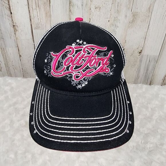 Colt Ford Snapback Cap Black Pink OSFA - Picture 1 of 9